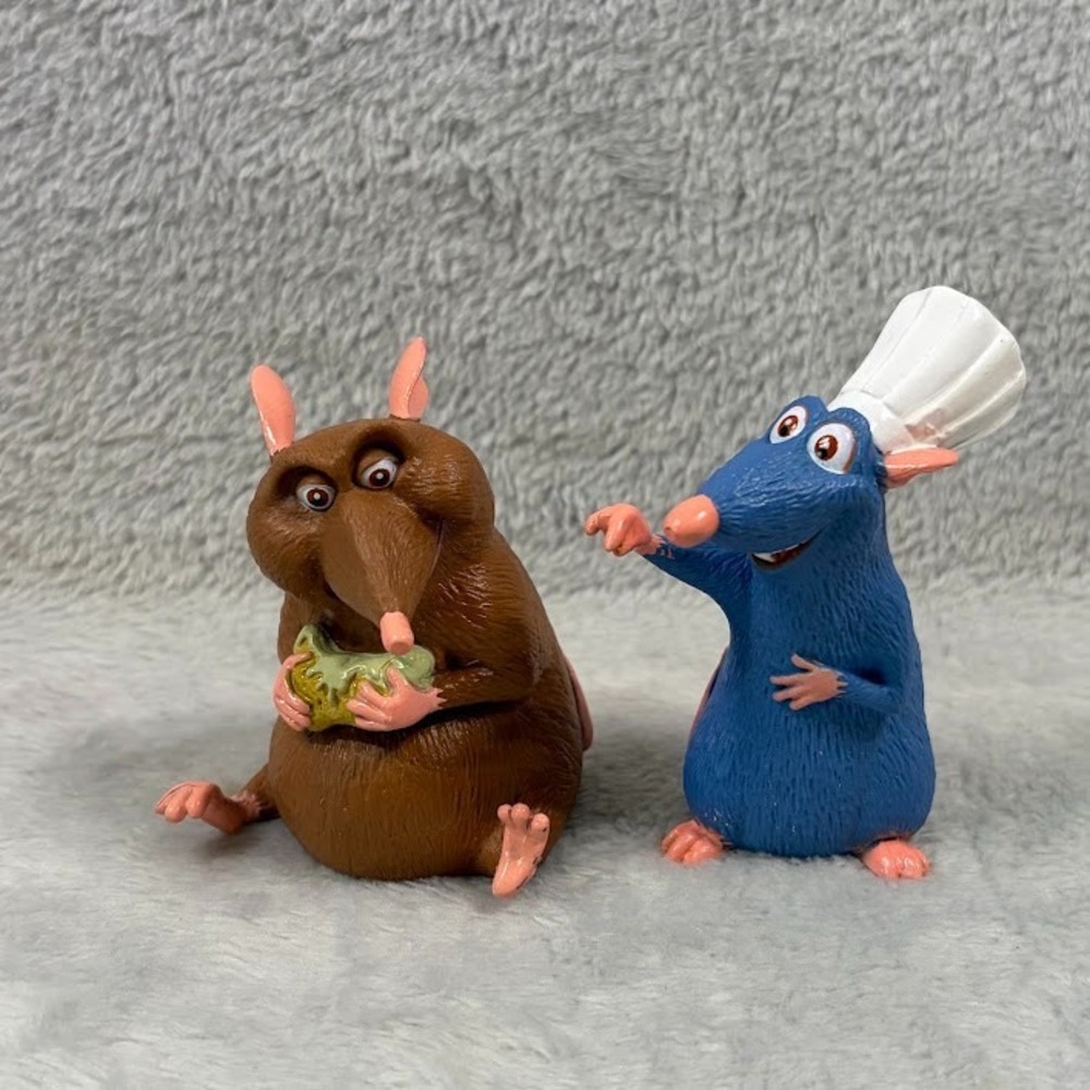 DecoPac Disney Pixar Ratatouille Remy Emile 3" Cake Topper Figure Set
